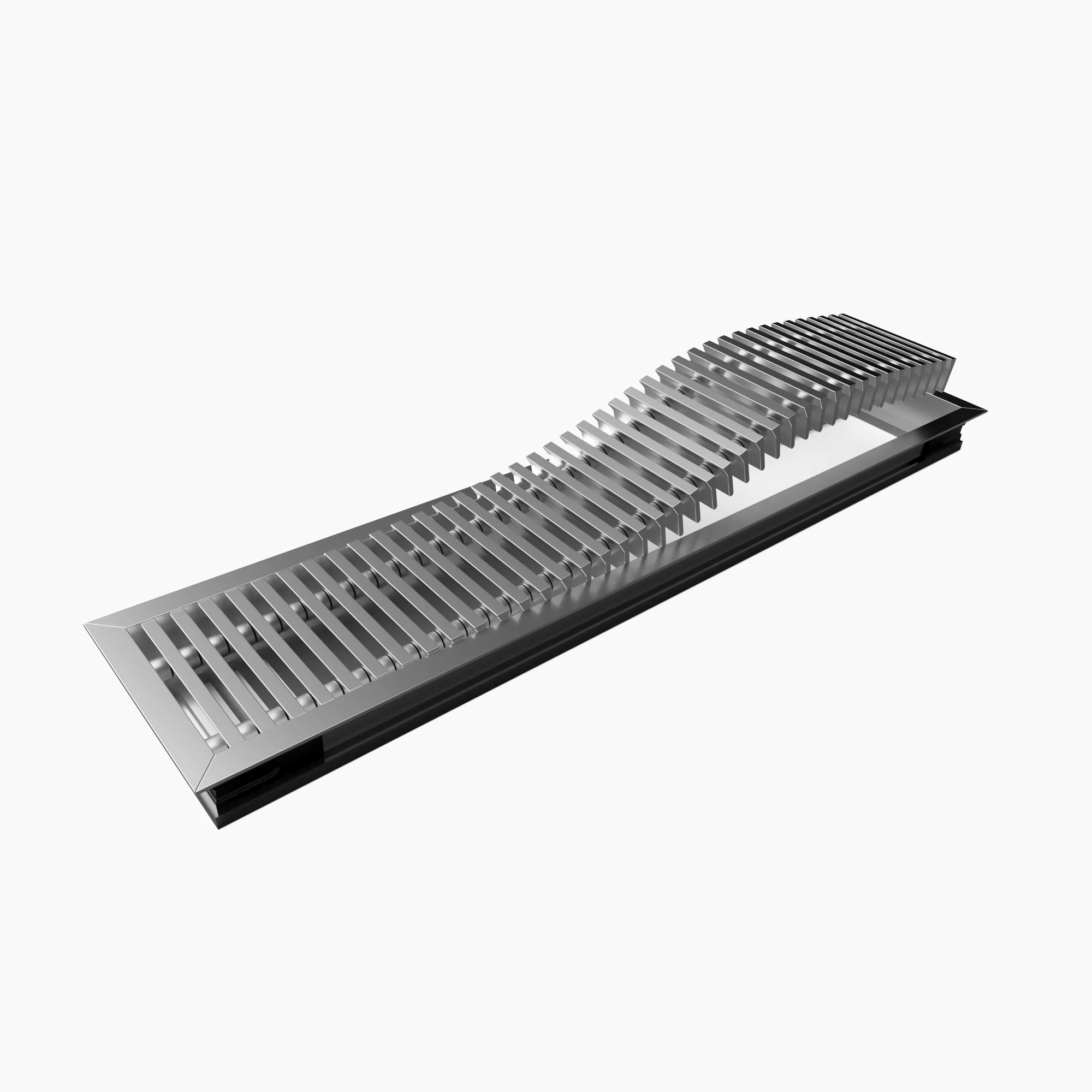 Grila liniara de pardoseala din aluminiu eloxat WAVE