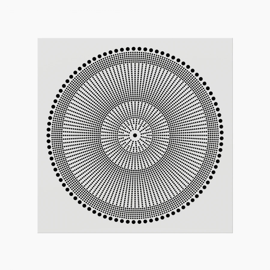 Difuzor arhitectural patrat cu perforatii circulare model ECHO